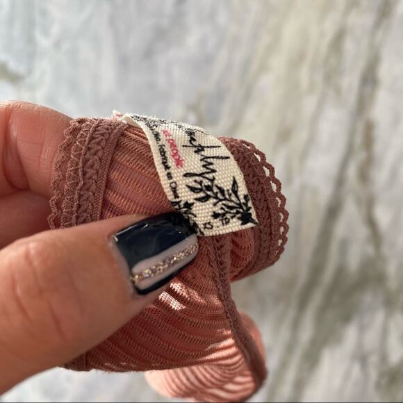 FREE PEOPLE Womens XS Intimately Nadia Bralette Bundle Nude Black Front Open - Picture 7 of 9